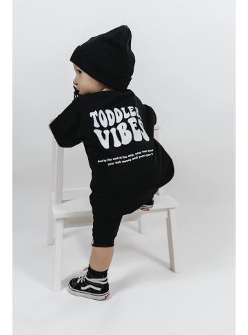 Oversize T-Shirt Toddler Vibes Black