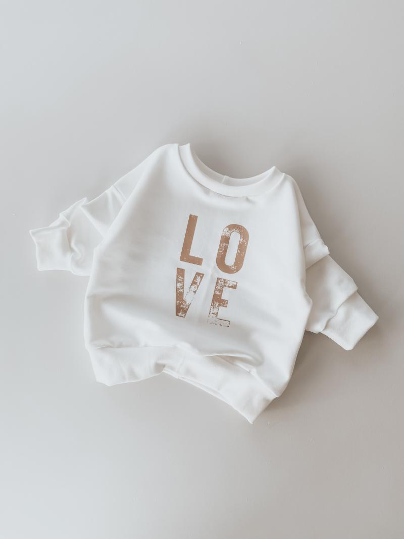 Oversize Sweater Love Creme