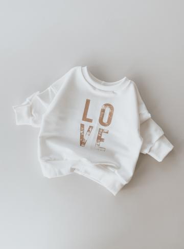 Oversize Sweater Love Creme
