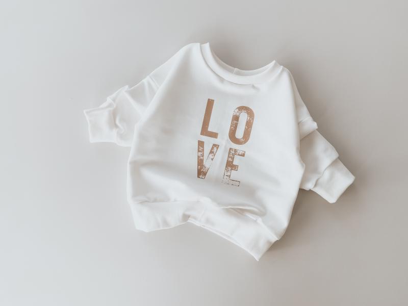 Oversize Sweater Love Creme