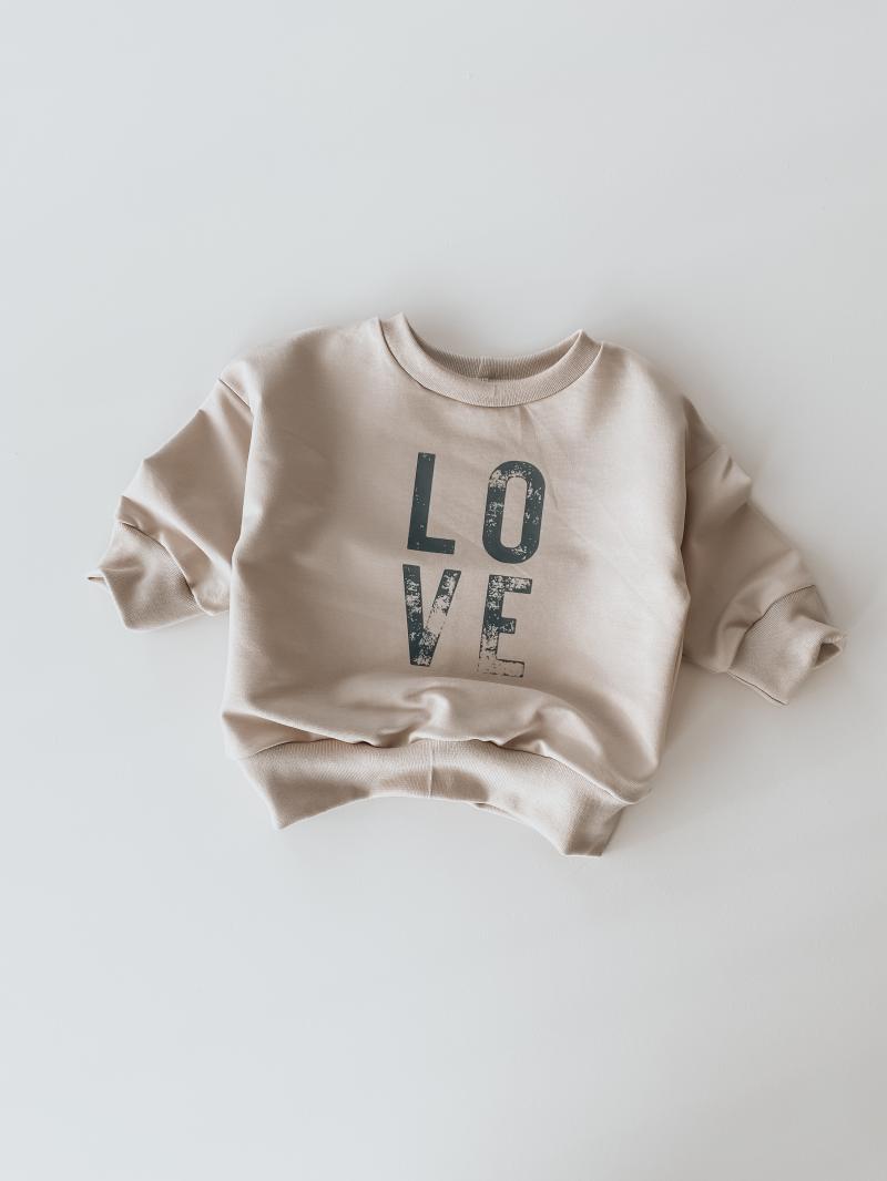 Oversize Sweater Love Hell Beige