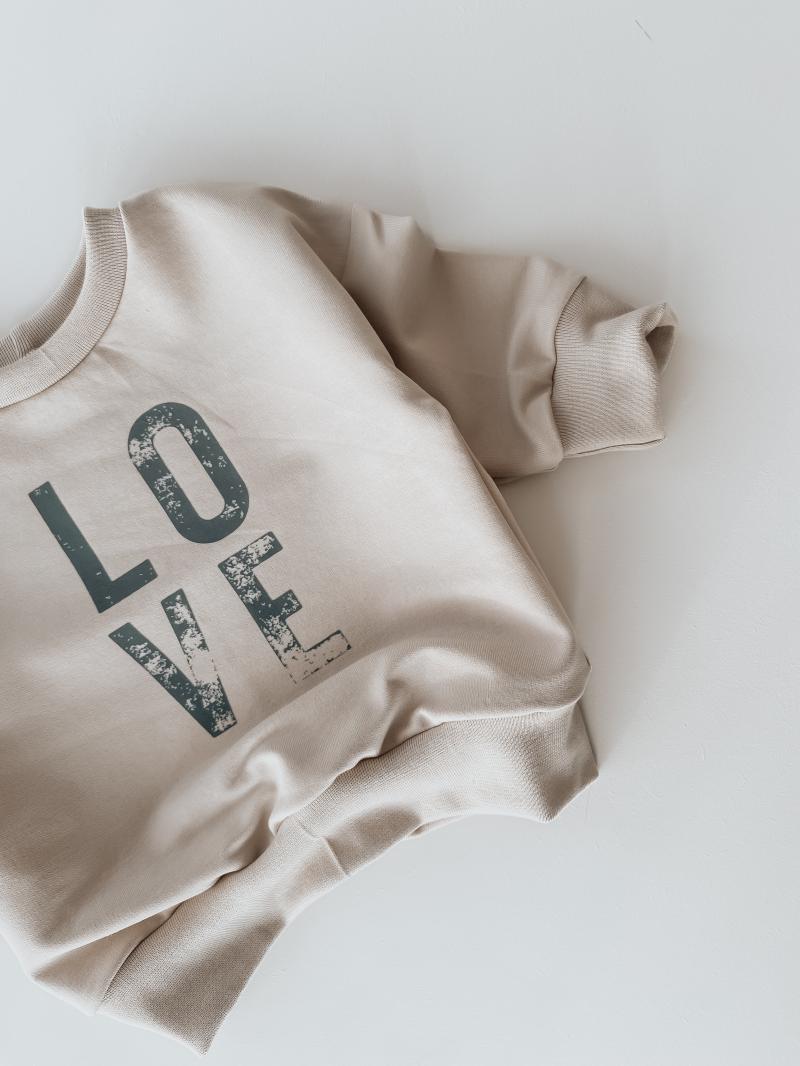 Oversize Sweater Love Hell Beige