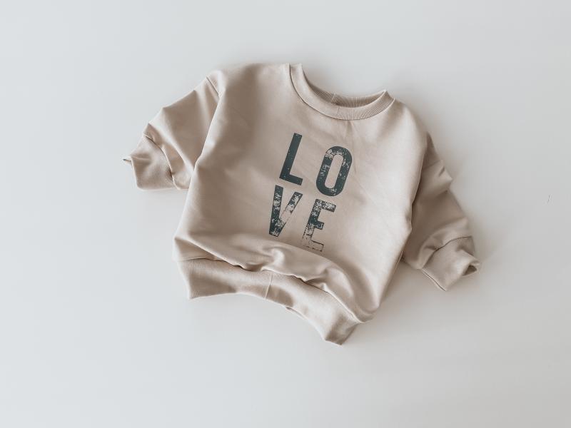 Oversize Sweater Love Hell Beige