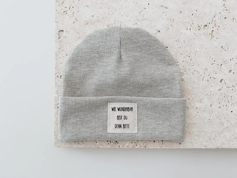 Hipster Beanie Grey Wunderbar