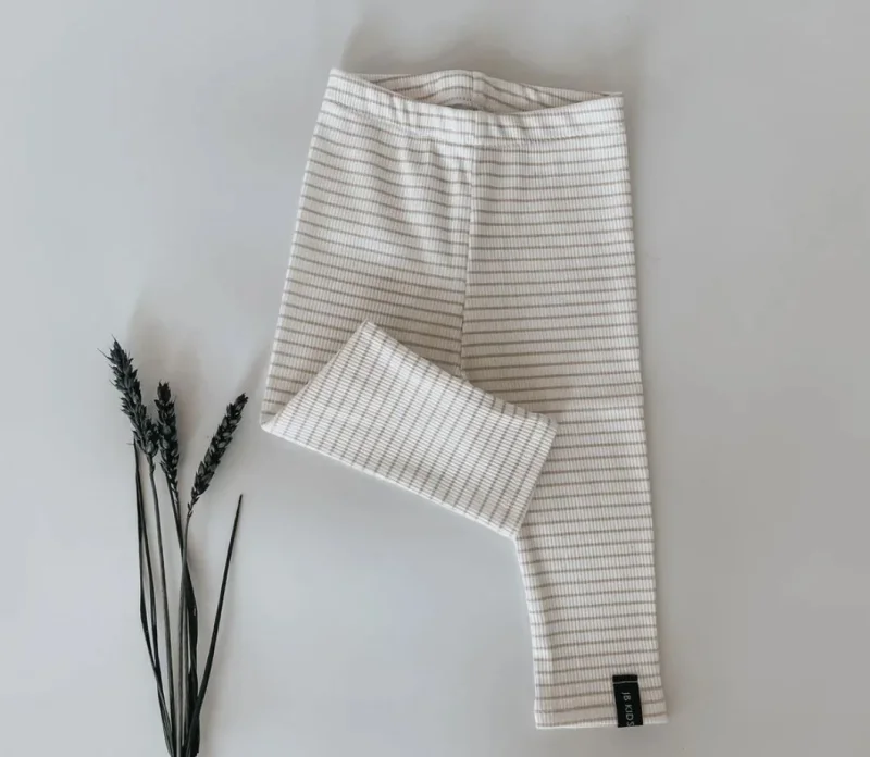 Leggins Basic - Creme gestreift