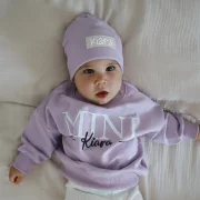 Oversize Sweater MiniMe - Personalisiert Flieder