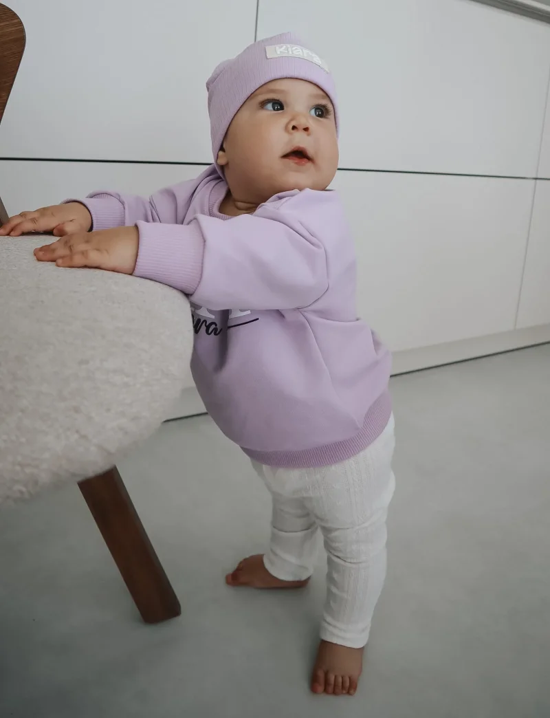 Oversize Sweater MiniMe - Personalisiert Flieder