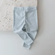 Leggins Baby Blue Pointelle Jersey