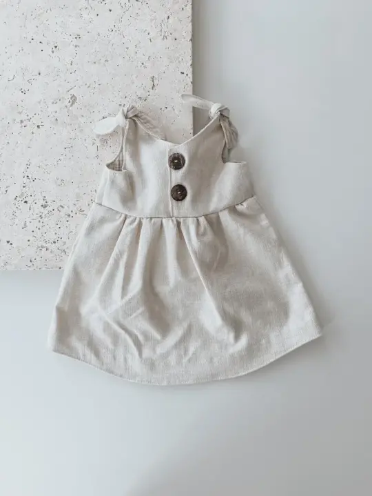 Leinen Kleid Natur