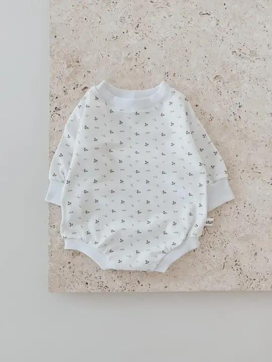 Sweater Romper mini Blätter