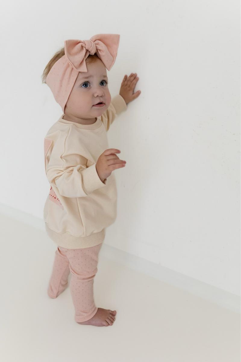 Chunky Headband - Rosa Pointelle