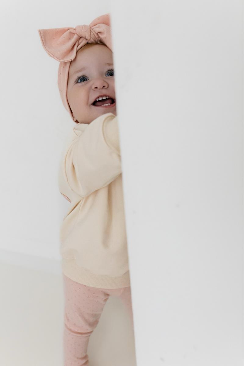 Chunky Headband - Rosa Pointelle