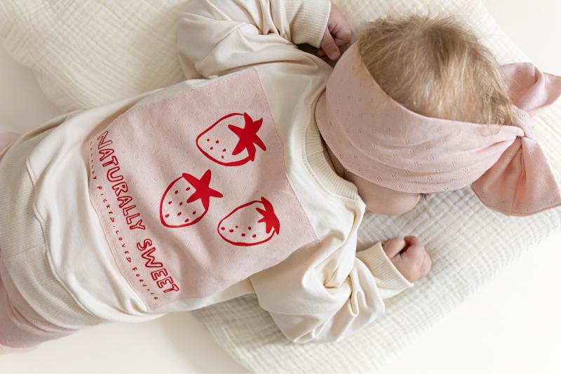 Chunky Headband - Rosa Pointelle